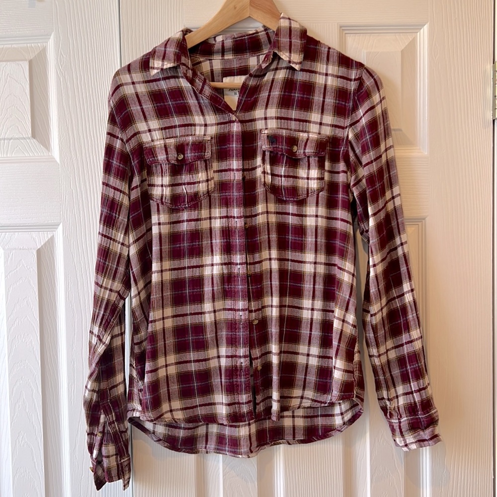 Abercrombie and Fitch plaid button down